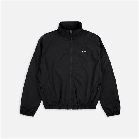 nike woven swoosh kapuzenjacke schwarz f355|Nike solo swoosh track jacket.